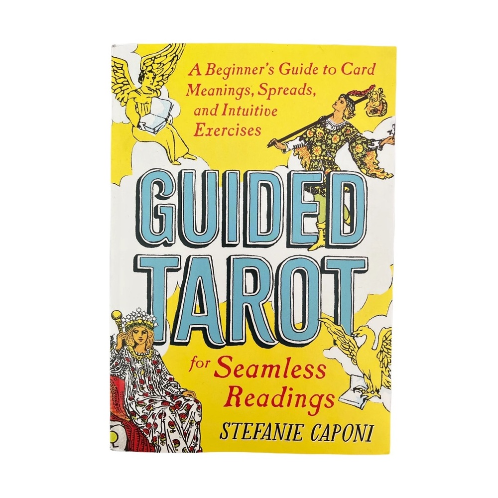 Guided Tarot Book by Stefanie Caponi - Yellow and Blue Cover